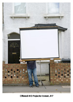 Offered: BIG Projector Screen, E17